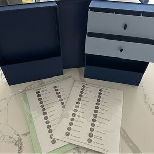 Savor Baby Keepsake Memory Organizer Box w/ Labels - Pregnancy + Baby Shower